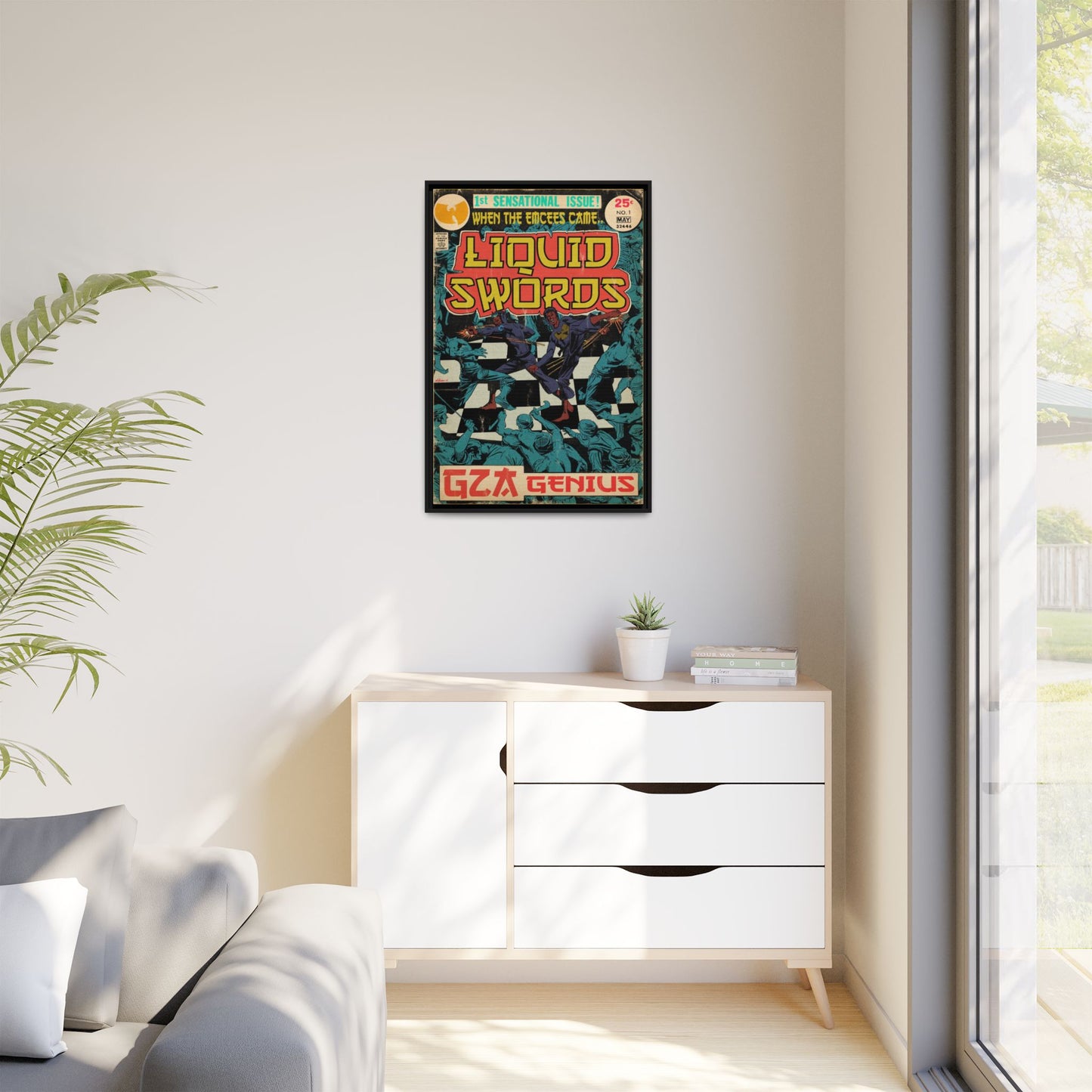 GZA/Genius - Liquid Swords - Gallery Canvas Wraps, Vertical Frame