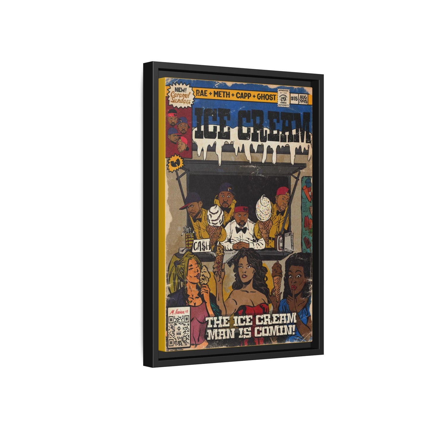 Raekwon- Ice Cream - Gallery Canvas Wraps, Vertical Frame