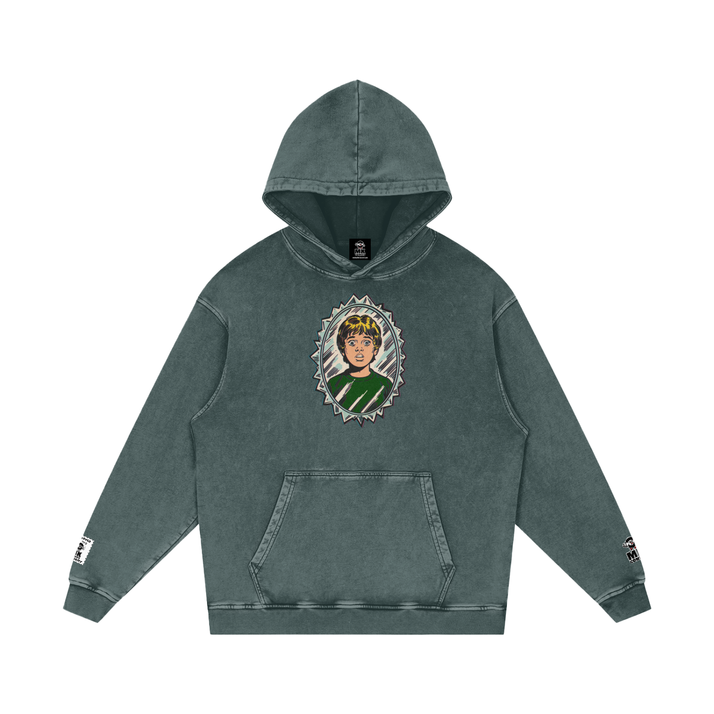 Tommy - Snow Washed Loose Cotton Hoodie