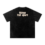 Things Fall Apart - Snow Washed Oversized Cotton T-Shirt