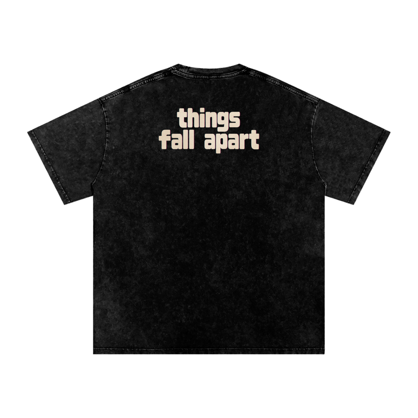Things Fall Apart - Snow Washed Oversized Cotton T-Shirt