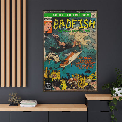 Badfish - Matte Canvas, Framed (Multi-color)