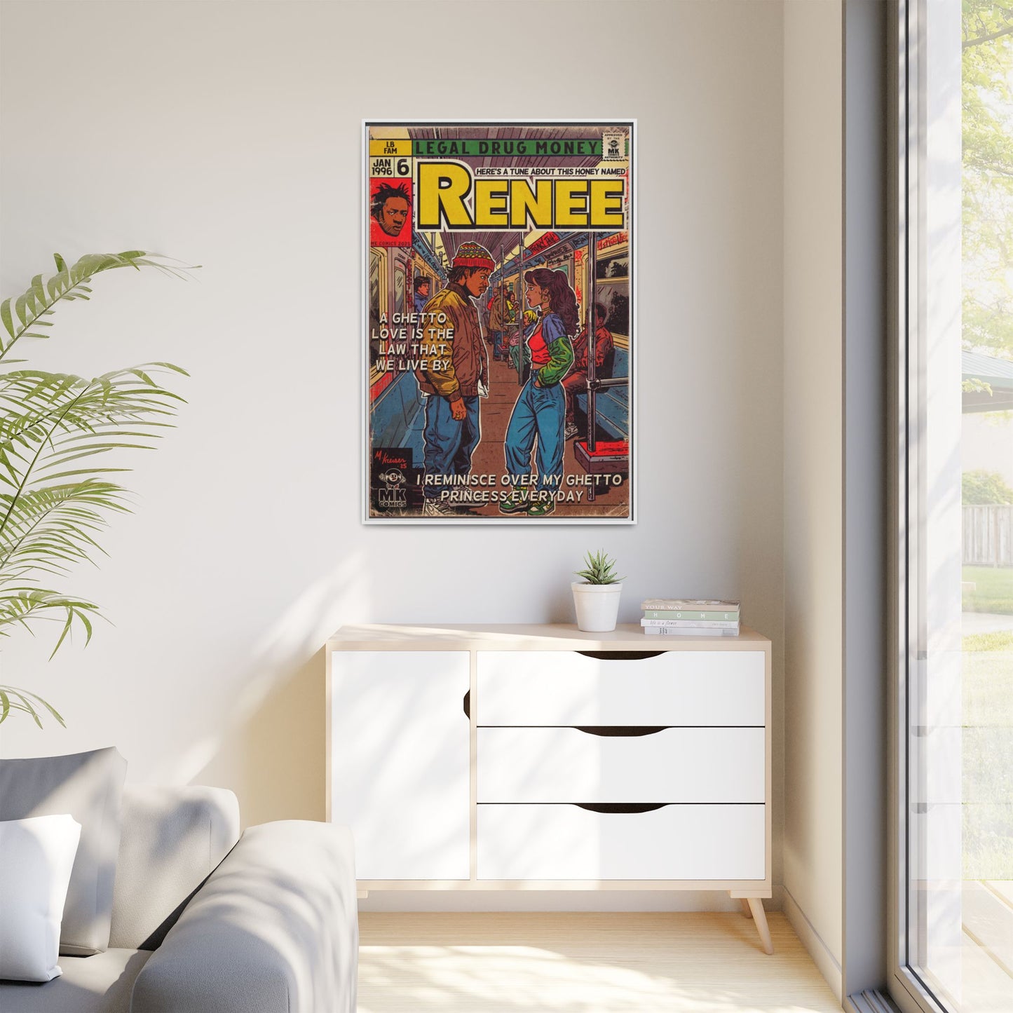 Lost Boyz - Renee - Matte Canvas, Framed (Multi-color)