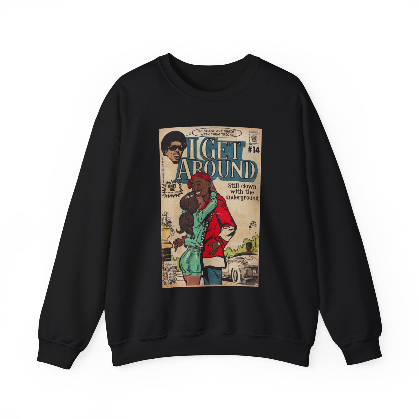 2Pac - I Get Around - Tupac - Unisex Heavy Blend™ Crewneck Sweatshirt