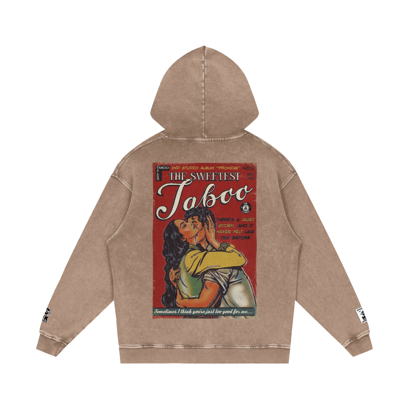 The Sweetest Taboo - Snow Washed Loose Cotton Hoodie