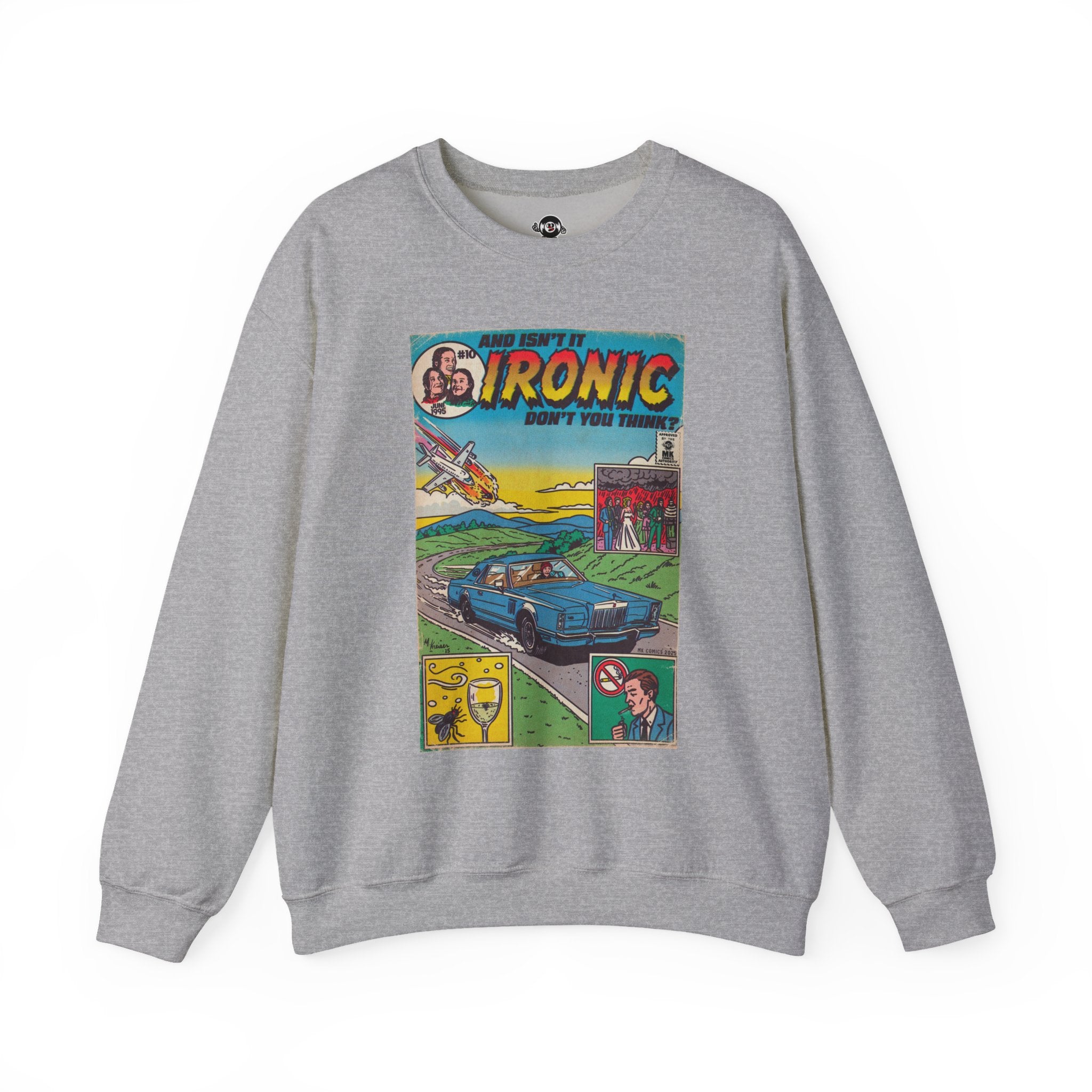 Ironic - Unisex Heavy Blend™ Crewneck Sweatshirt