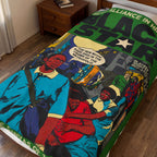 Black Star - Velveteen Plush Blanket