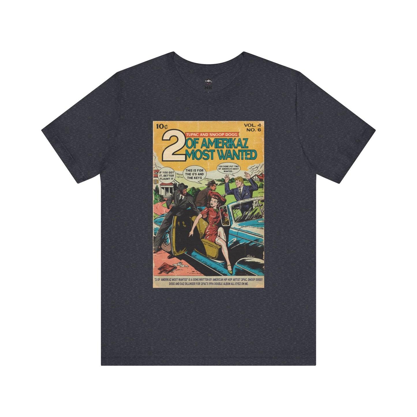 2pac & Snoop - 2 of Americaz Most Wanted - Tupac’s - Unisex Jersey Short Sleeve Tee
