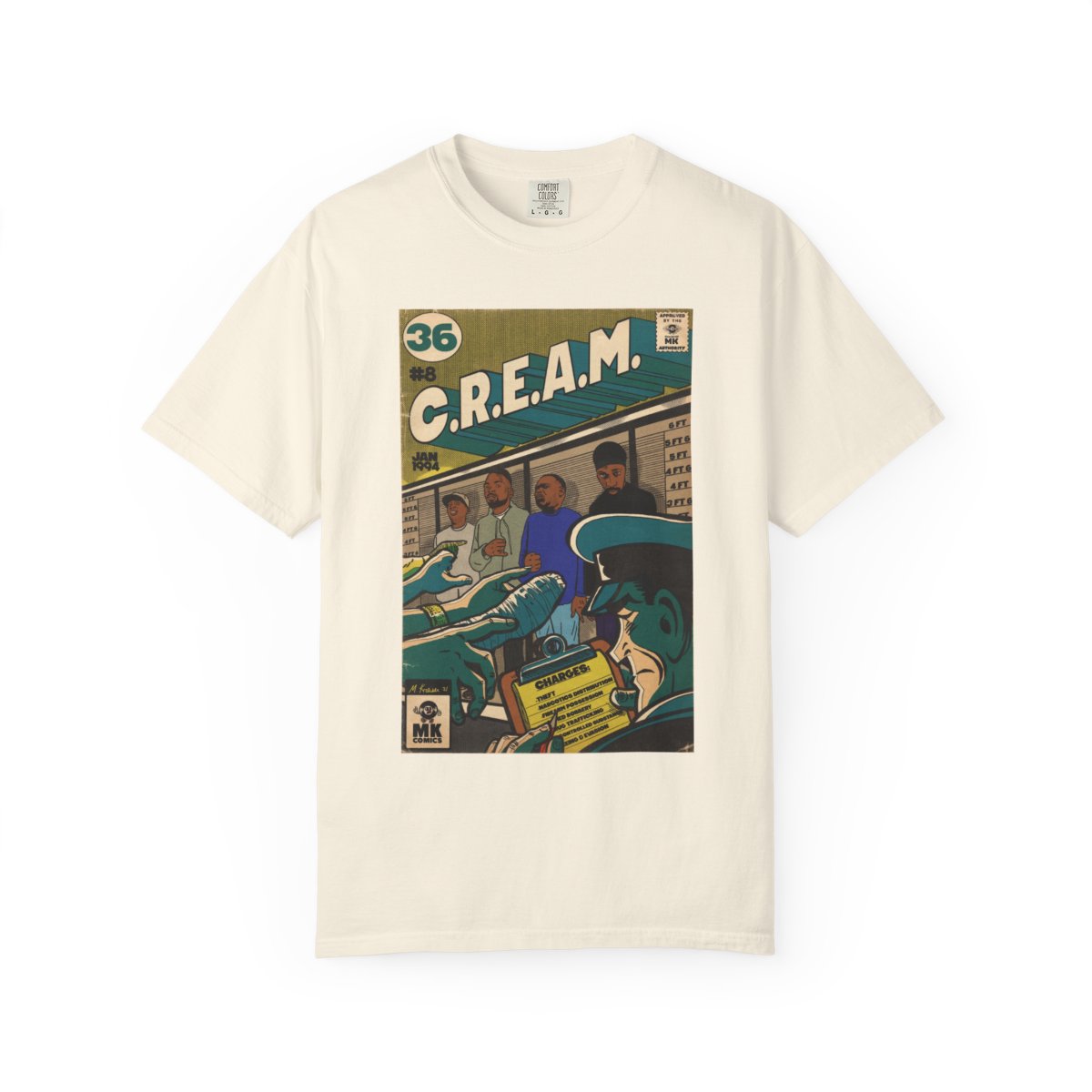 C.R.E.A.M - Unisex Comfort Colors T-shirt