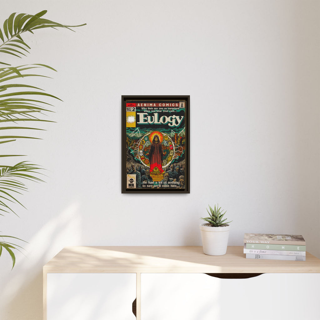 Eulogy - Matte Canvas, Framed (Multi-color)