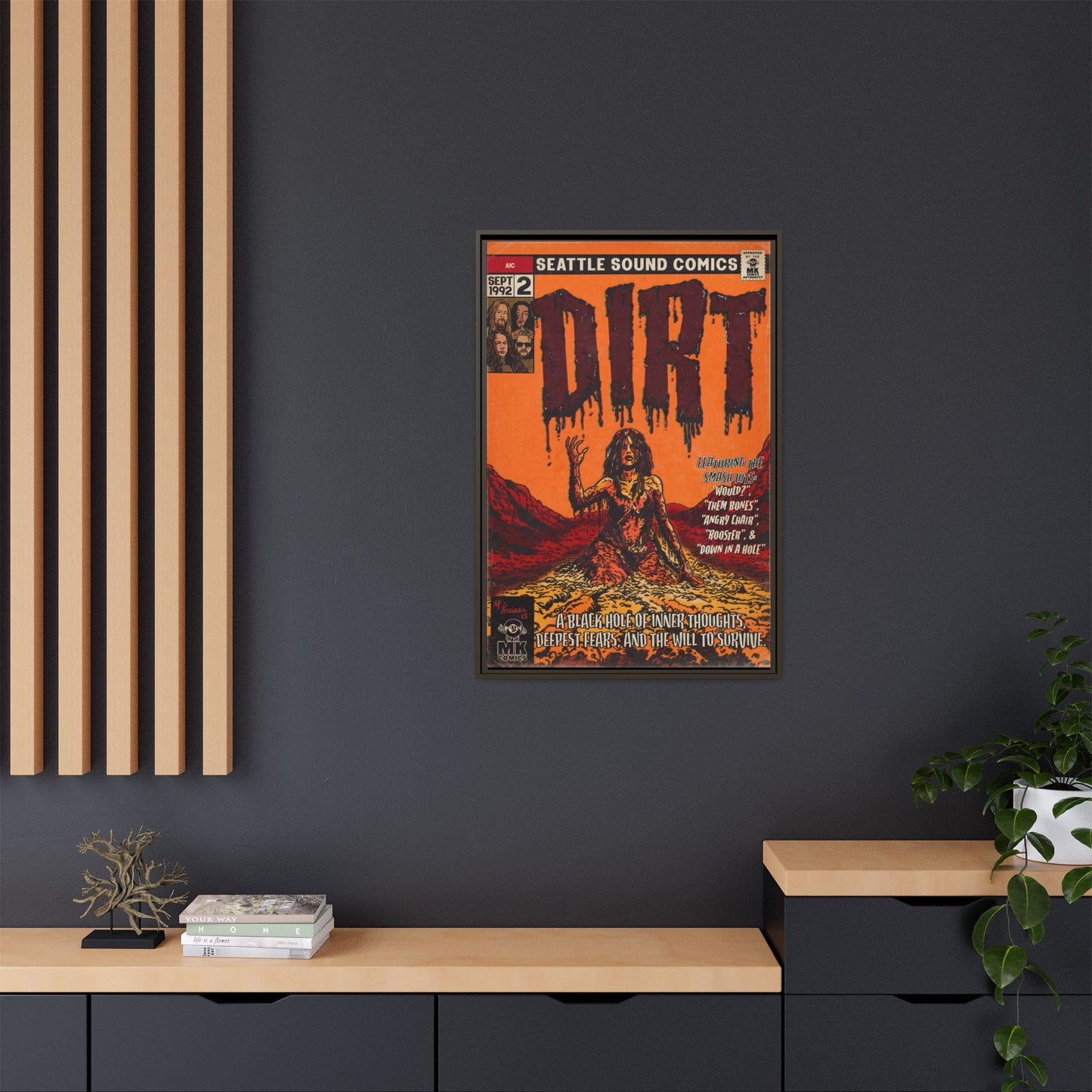 Dirt - Matte Canvas, Framed (Multi-color)