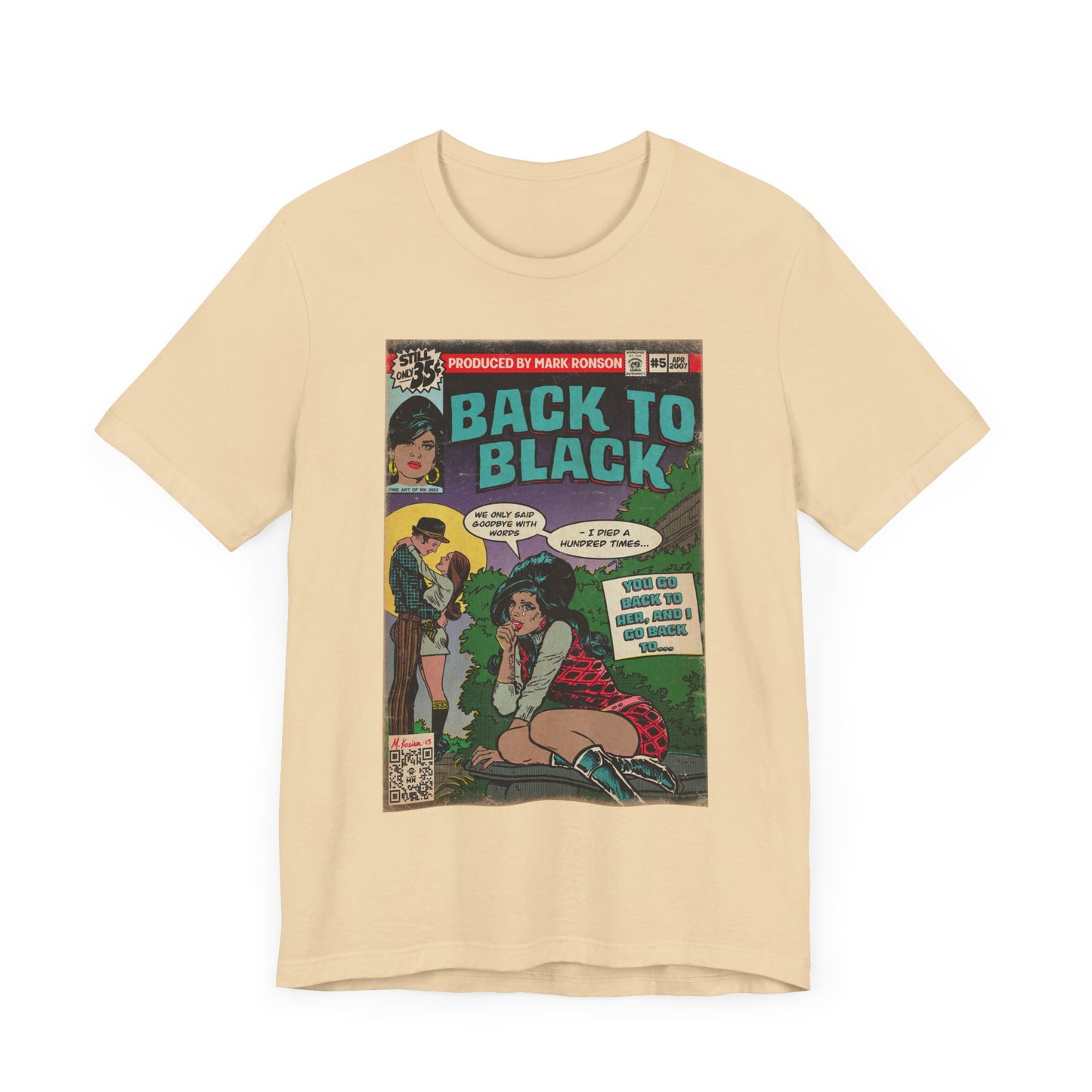 Amy Winehouse - Back to Black - Unisex Jersey Short Sleeve Tee