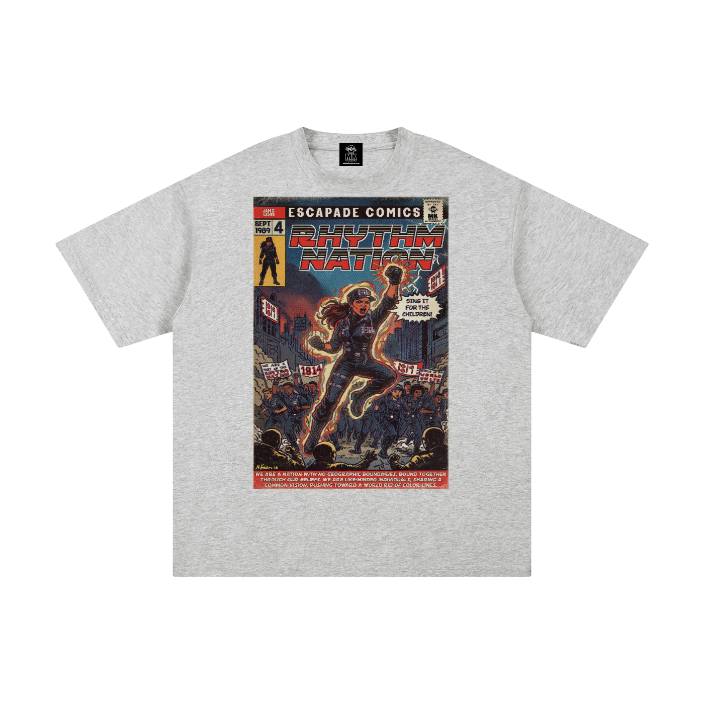 Rhythm Nation - Unisex Pure Cotton T-Shirt