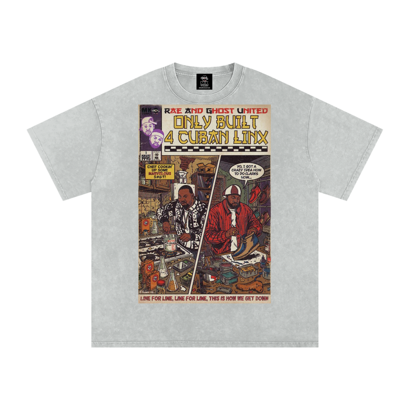 Only Built 4 Cuban Linx - Snow Washed Oversized Cotton T-Shirt