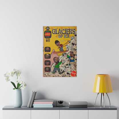 Glaciers - Matte Canvas, Stretched, 0.75"