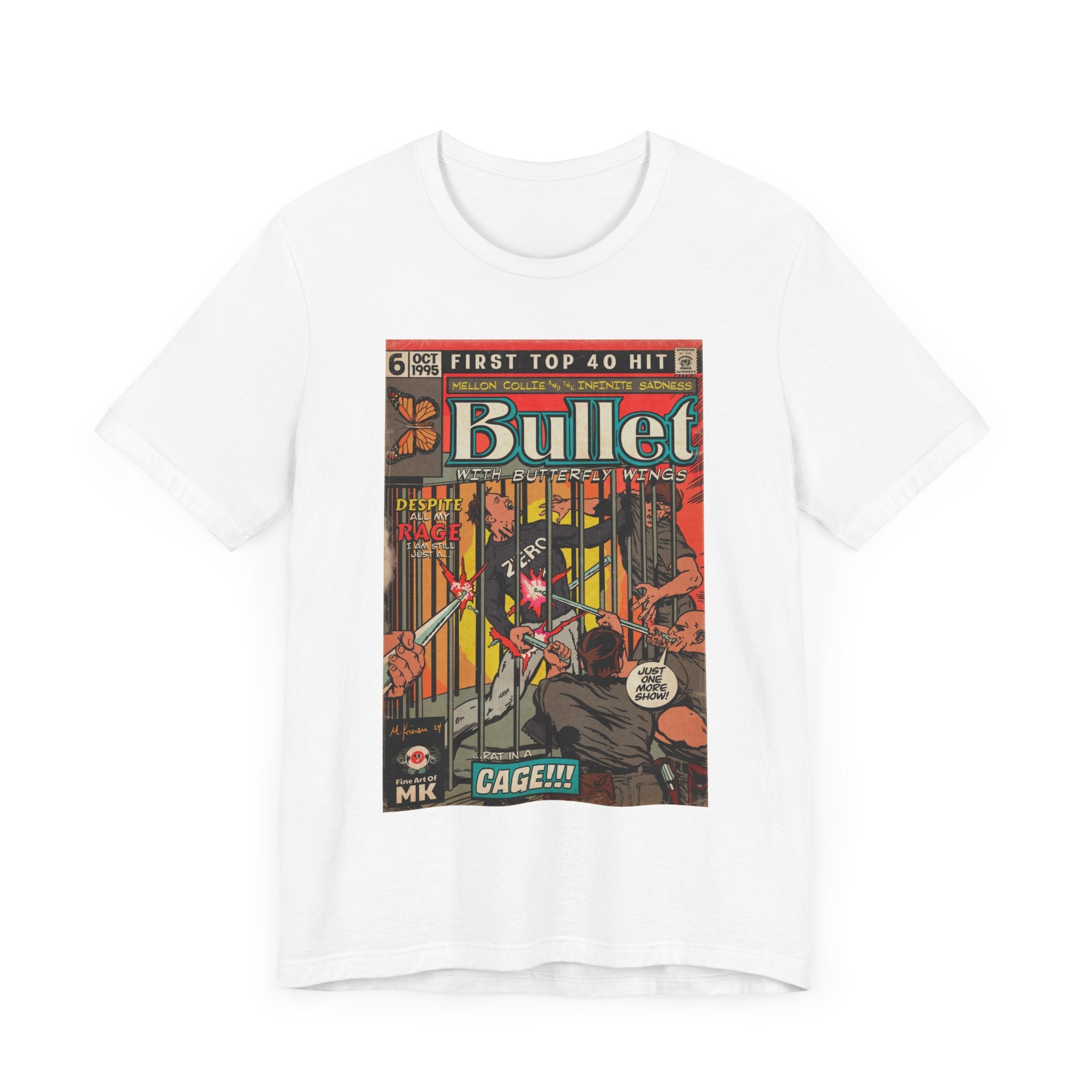 Bullet With Butterfly Wings - Unisex Jersey Short Sleeve Tee