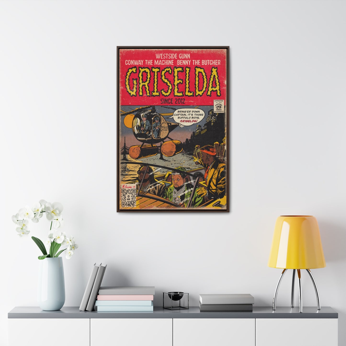 Griselda - Comic Book Art - Gallery Canvas Wraps, Vertical Frame