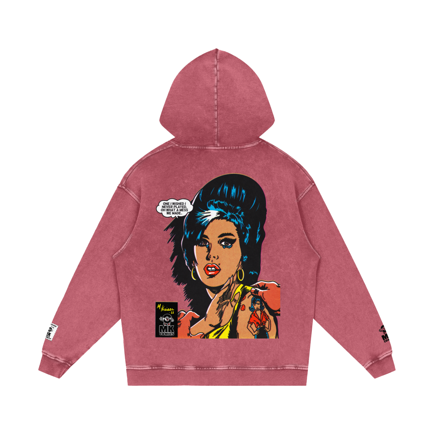 Love is a Losing Game - Snow Washed Loose Cotton Hoodie