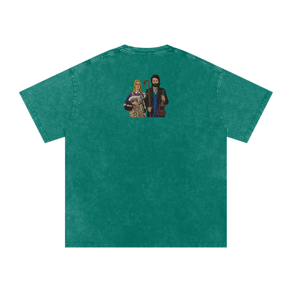Ram - Snow Washed Oversized Cotton T-Shirt