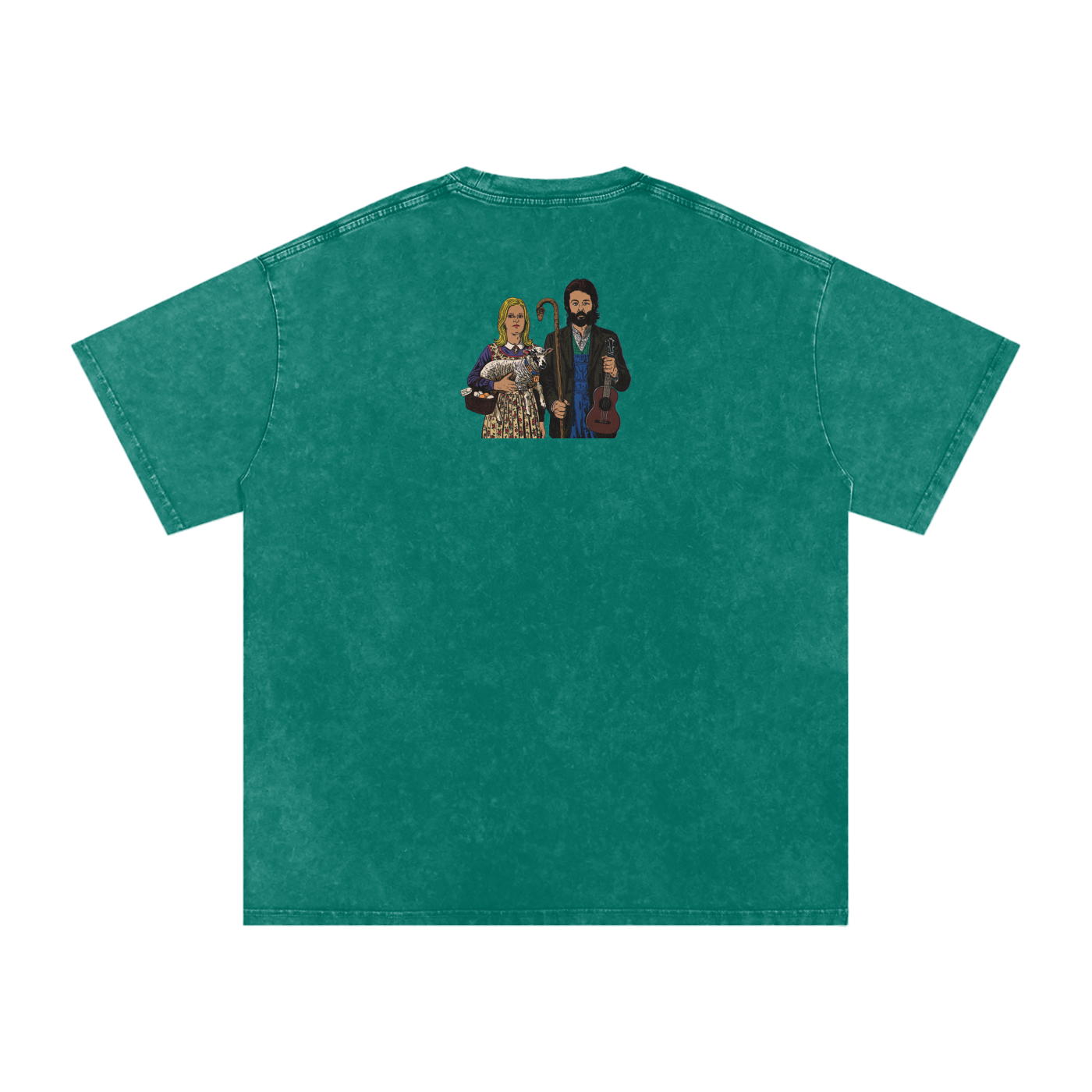 Ram - Snow Washed Oversized Cotton T-Shirt
