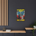 Let God Sort Em Out - Matte Canvas, Framed (Multi-color)