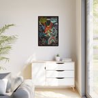 Analog vs. Digital - Matte Canvas, Framed (Multi-color)