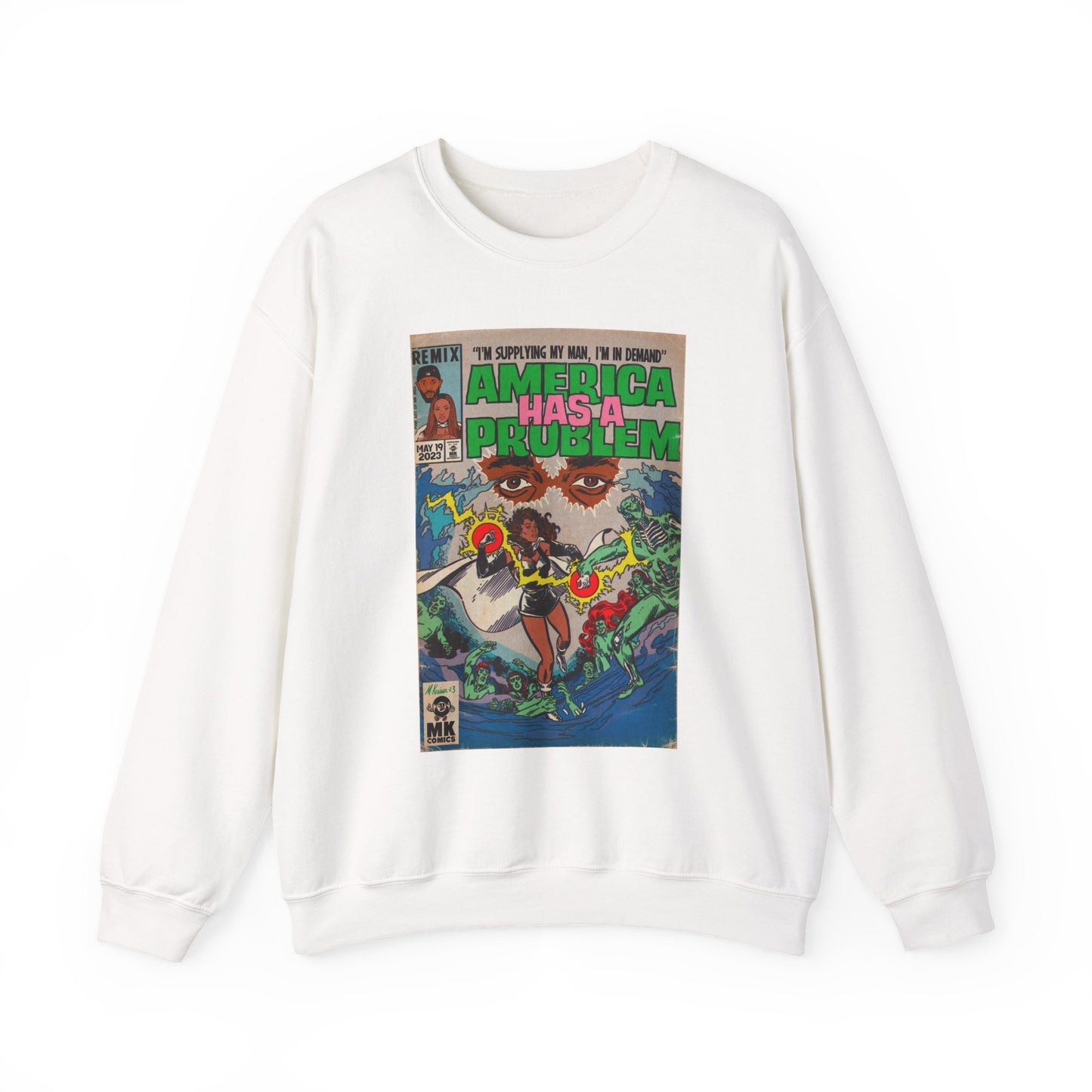 America Has a Problem - Unisex Heavy Blend™ Crewneck Sweatshirt