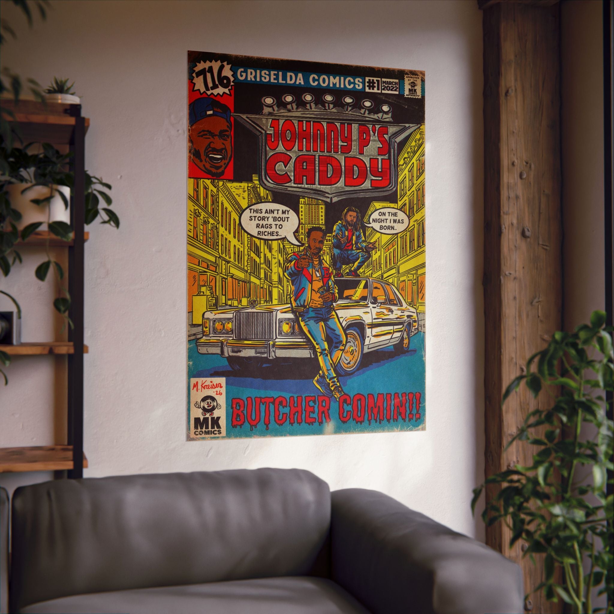 Johnny P's Caddy - Matte Vertical Posters