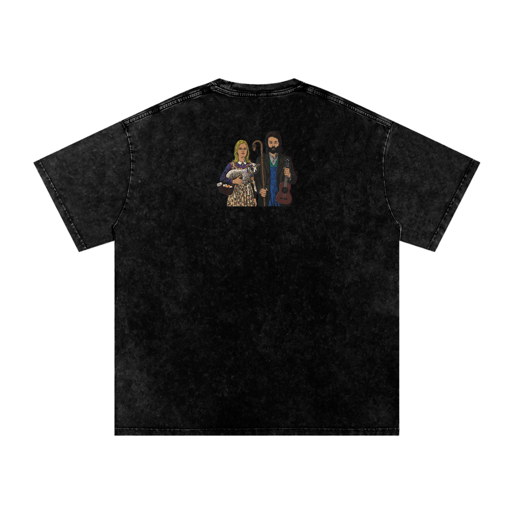 Ram - Snow Washed Oversized Cotton T-Shirt