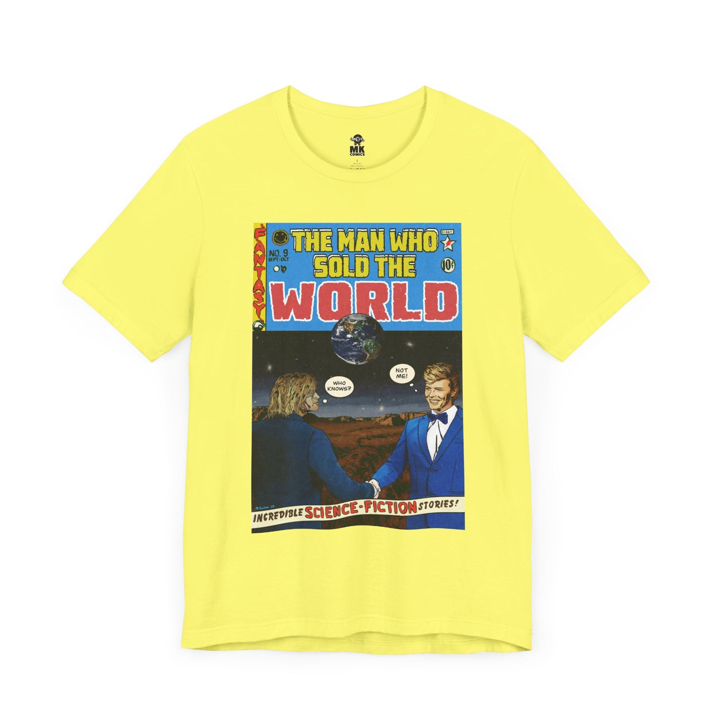 Bowie & Cobain - The Man Who Sold the World - Unisex Jersey Short Sleeve Tee