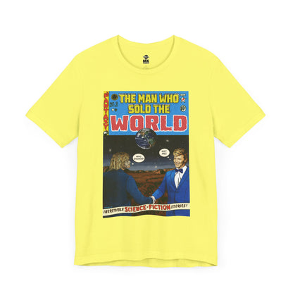 Bowie & Cobain - The Man Who Sold the World - Unisex Jersey Short Sleeve Tee
