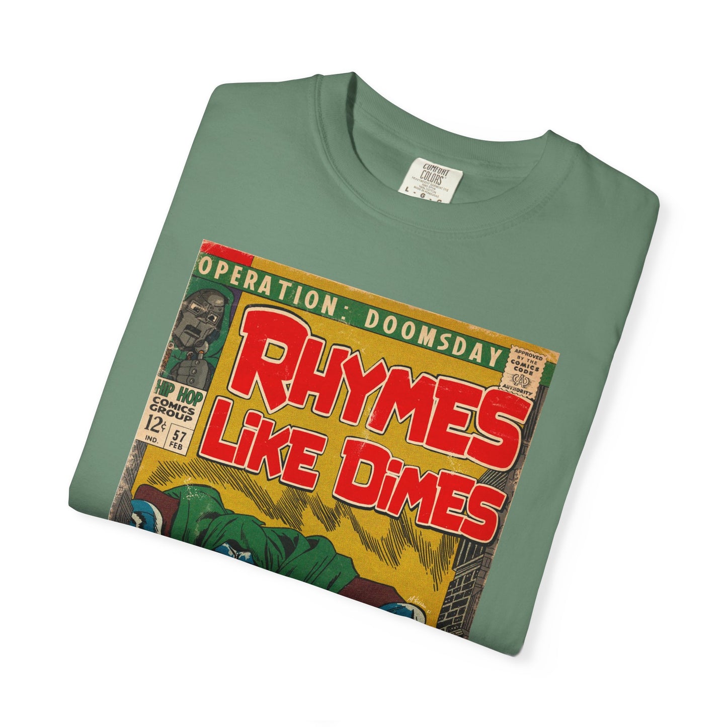 MF DOOM - Rhymes Like Dimes - Unisex Comfort Colors T-shirt
