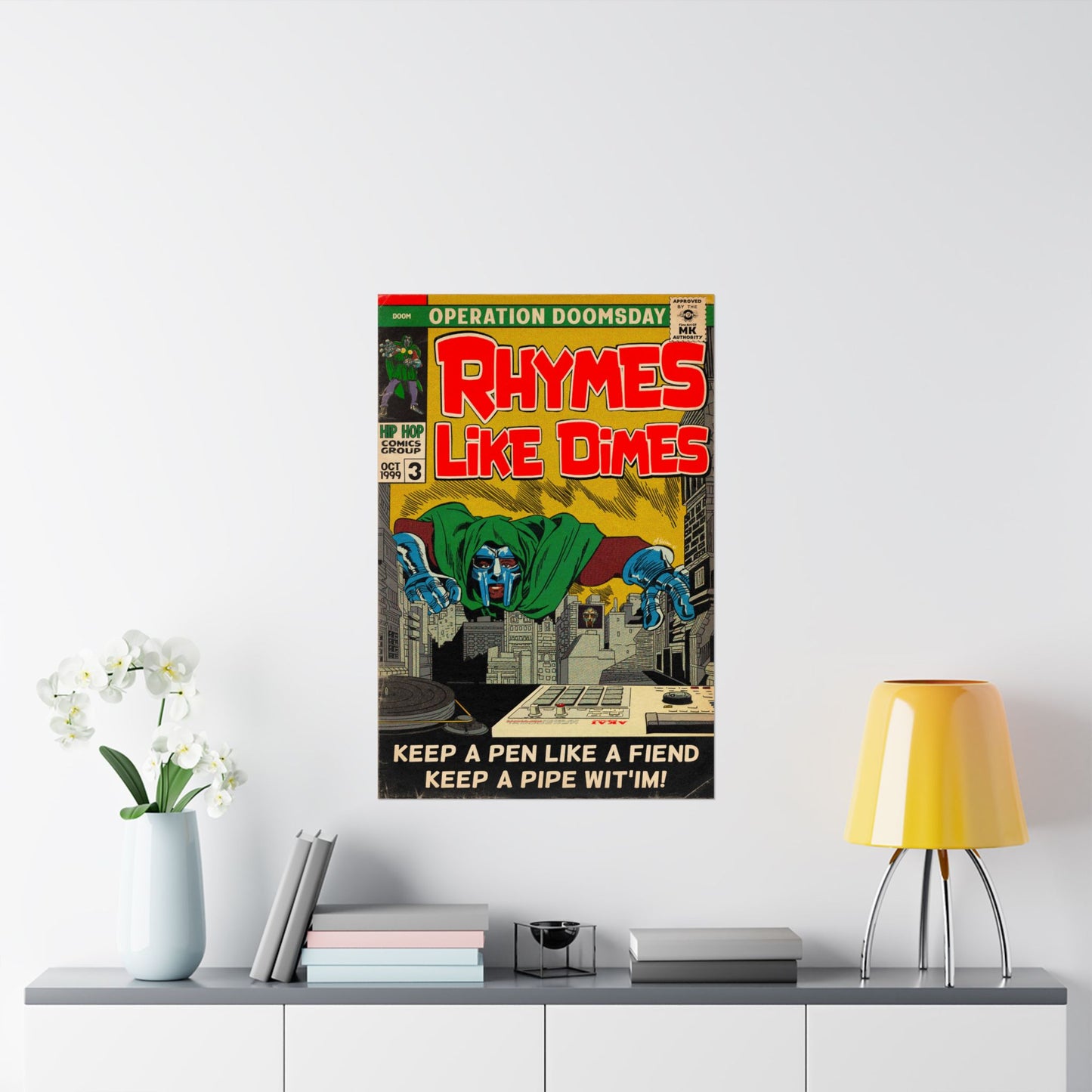 Rhymes Like Dimes - Vertical Matte Poster