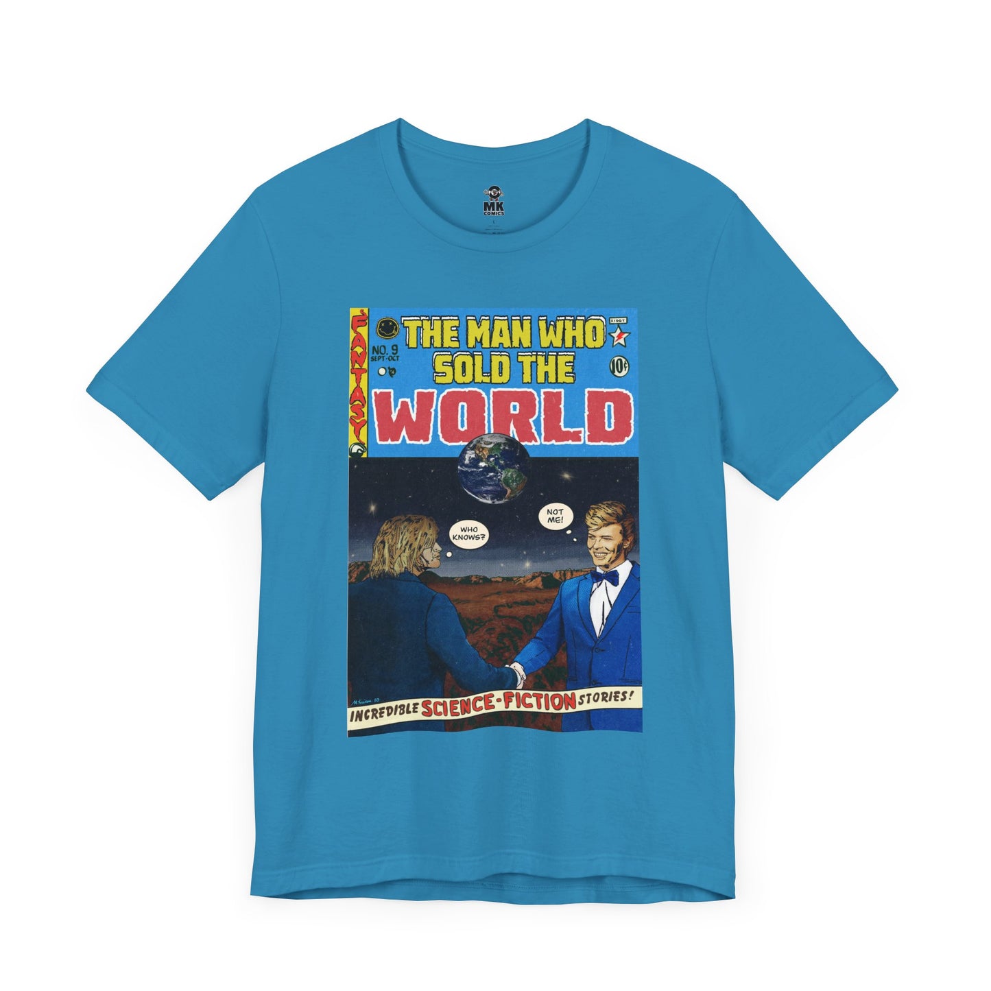 Bowie & Cobain - The Man Who Sold the World - Unisex Jersey Short Sleeve Tee