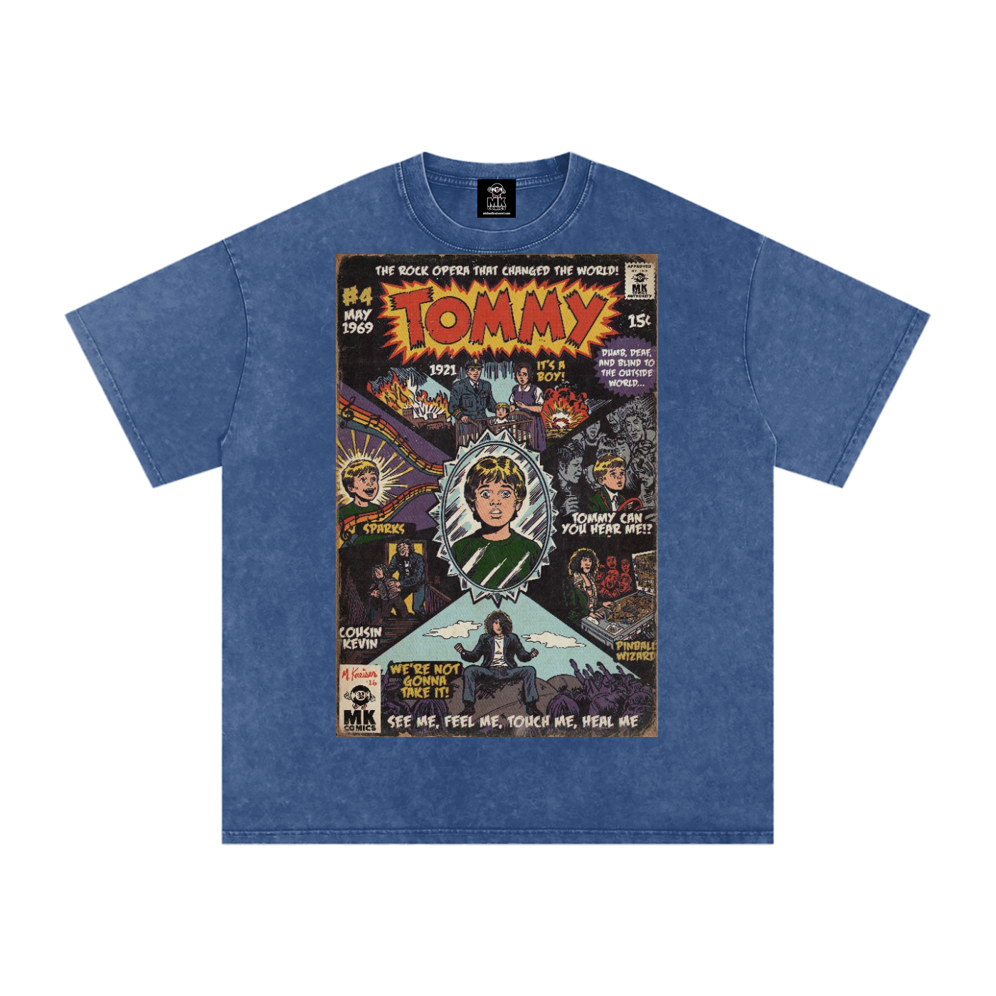 Tommy - Snow Washed Oversized Cotton T-Shirt