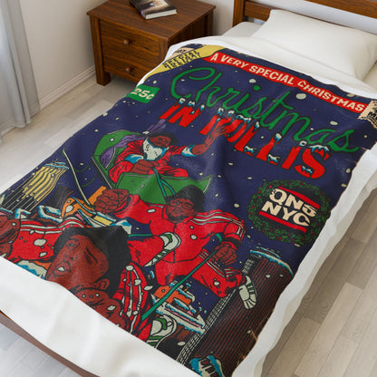 Christmas in Hollis - Velveteen Plush Blanket