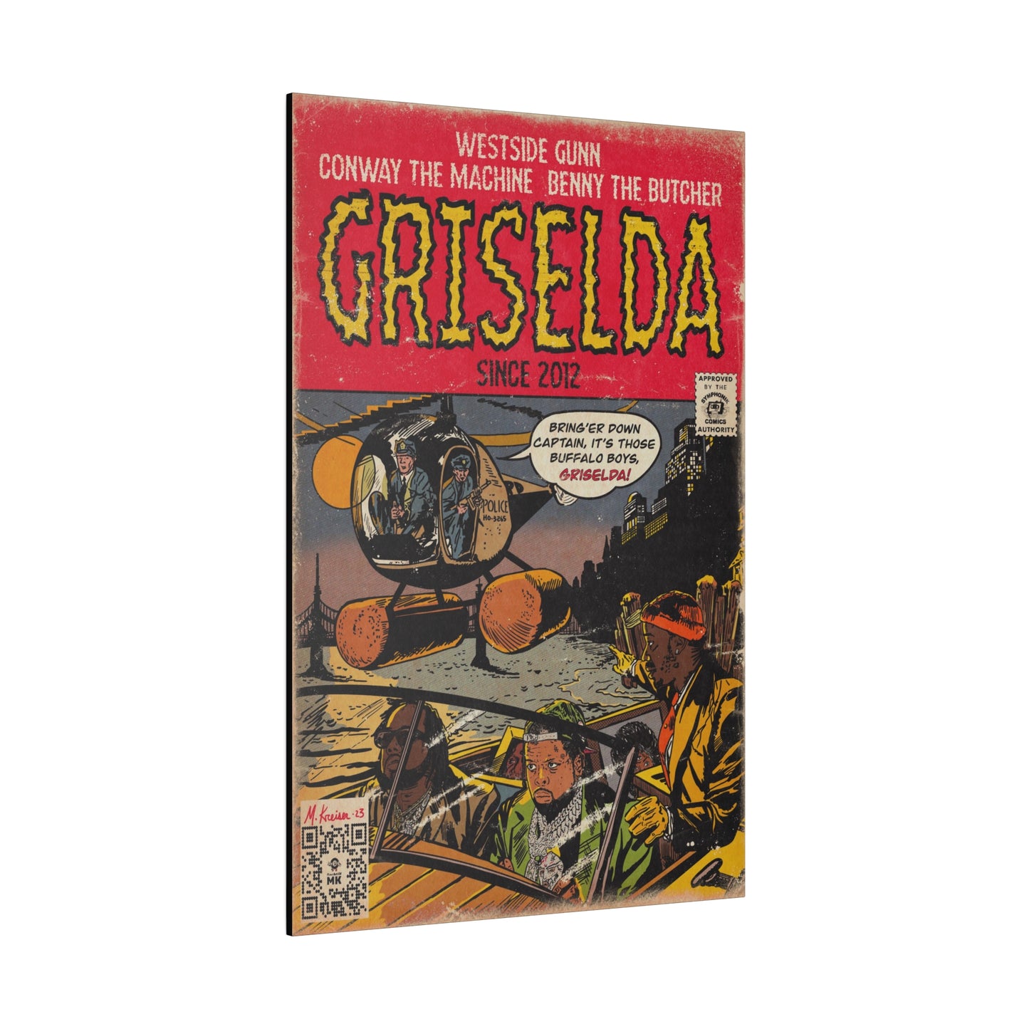 Griselda - Comic Book Art - Matte Canvas, Stretched, 0.75"