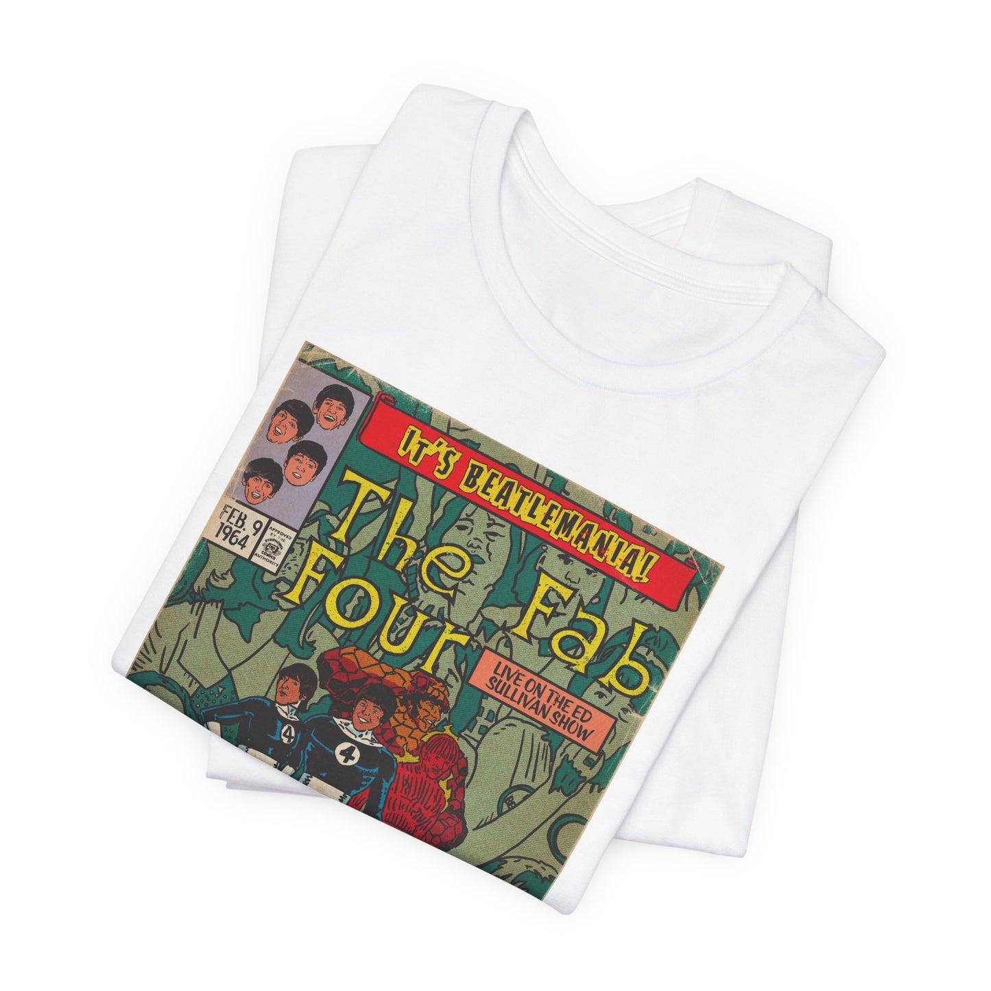 The Beatles - Beatlemania -  Unisex Jersey Short Sleeve Tee