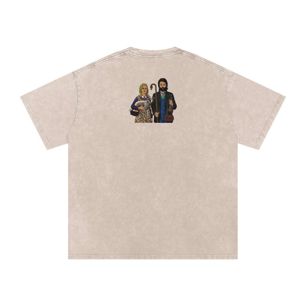 Ram - Snow Washed Oversized Cotton T-Shirt