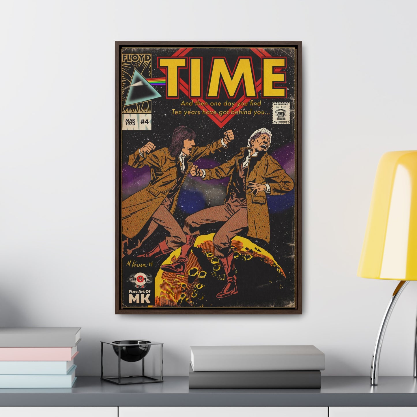 Pink Floyd- Time - Gallery Canvas Wraps, Vertical Frame