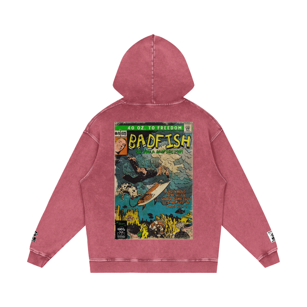 Badfish - Snow Washed Loose Cotton Hoodie