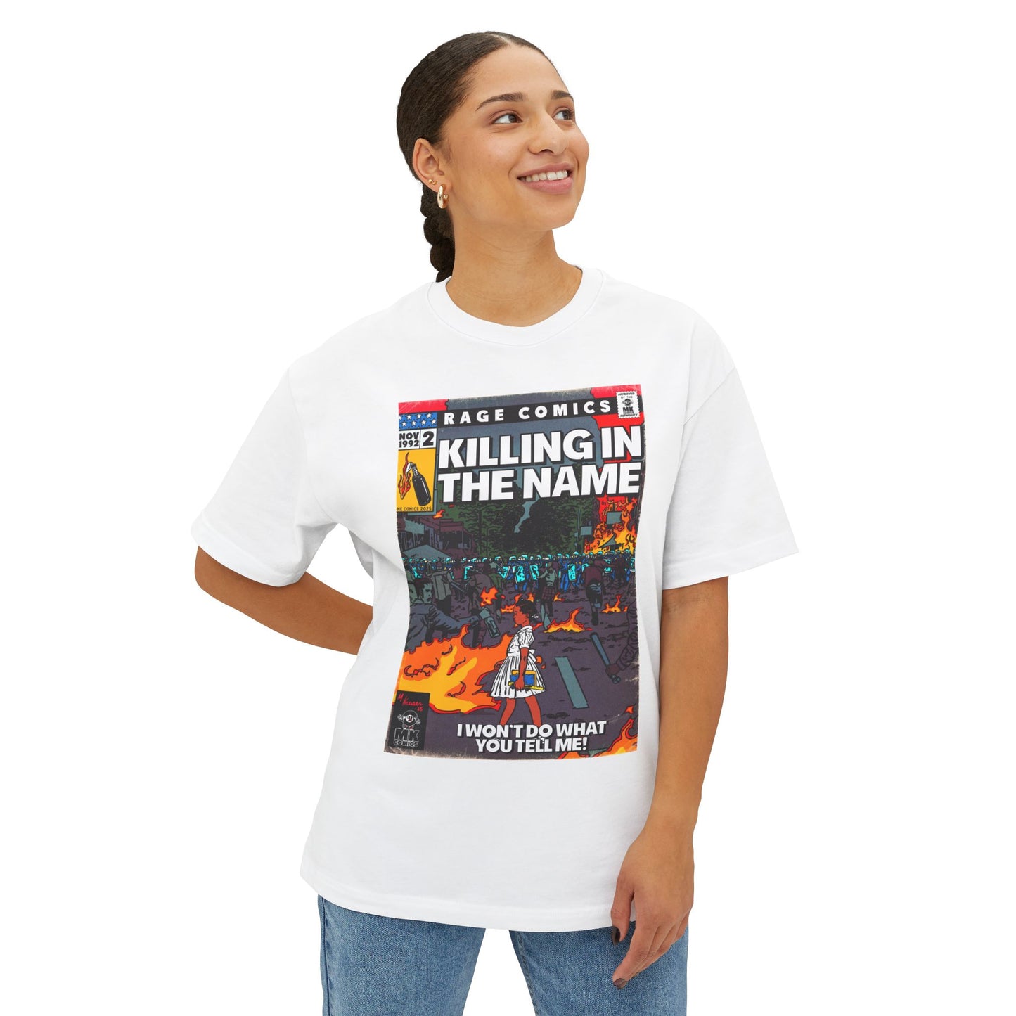 Rage - Killing In the Name - Unisex Oversized Boxy Tee