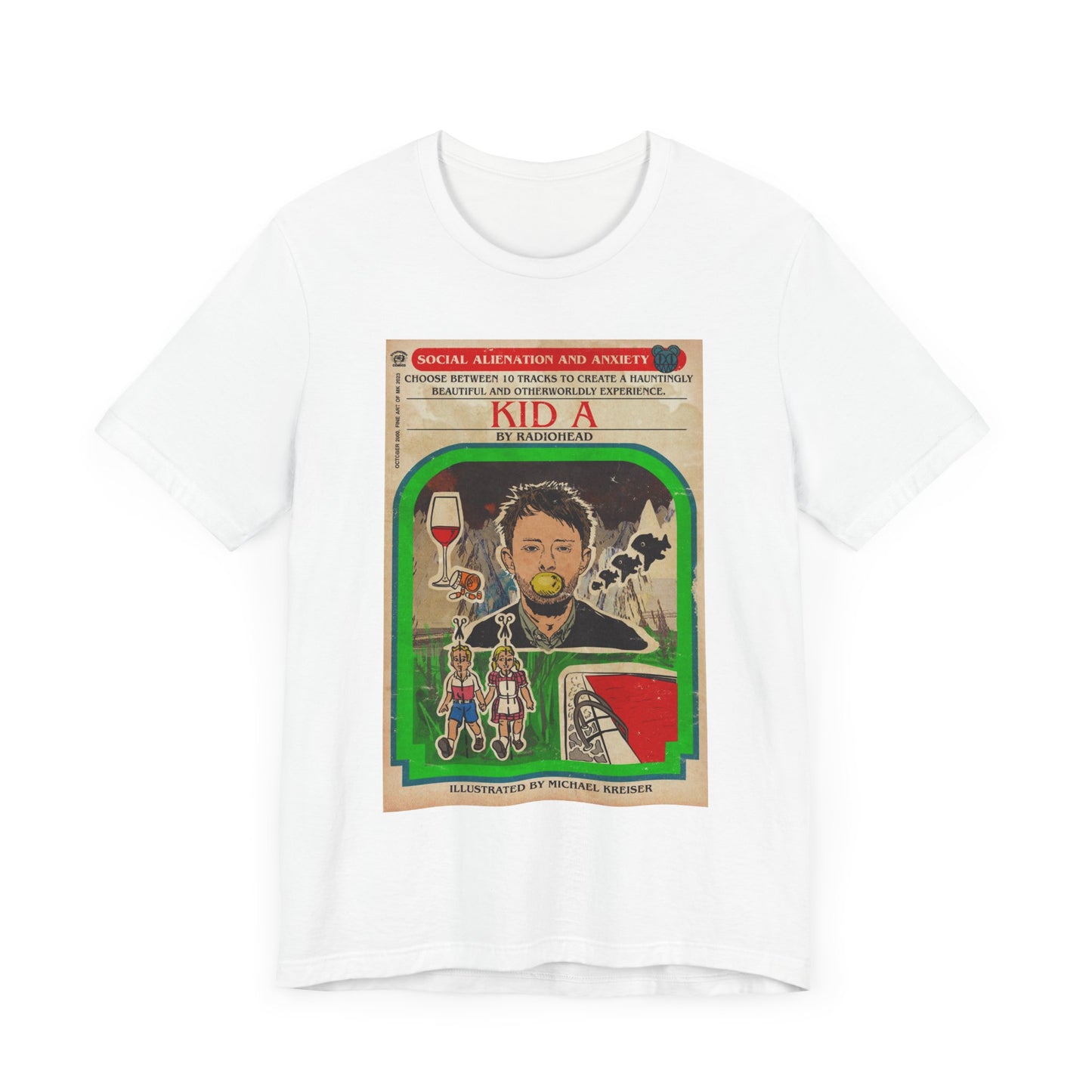 Radiohead- Kid A - Unisex Jersey Short Sleeve Tee