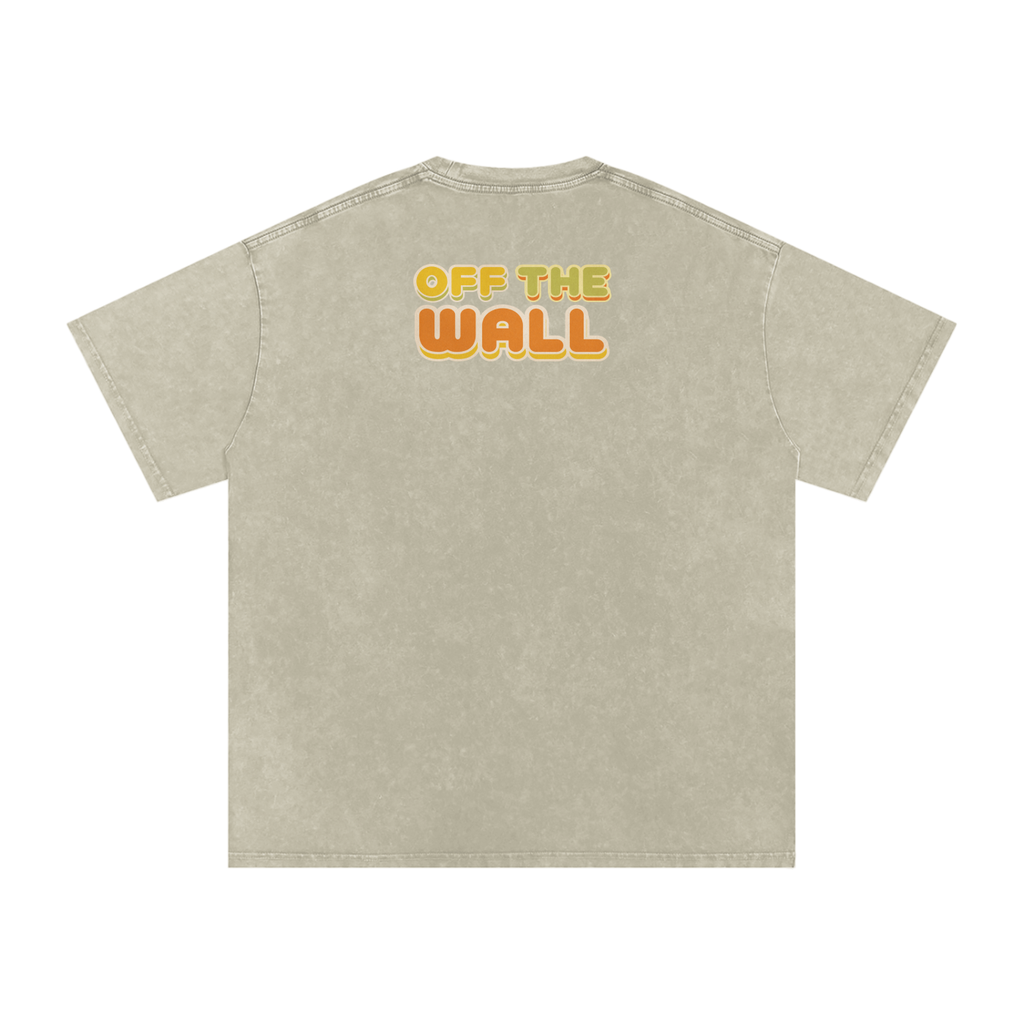 Off the Wall - Snow Washed Oversized Cotton T-Shirt