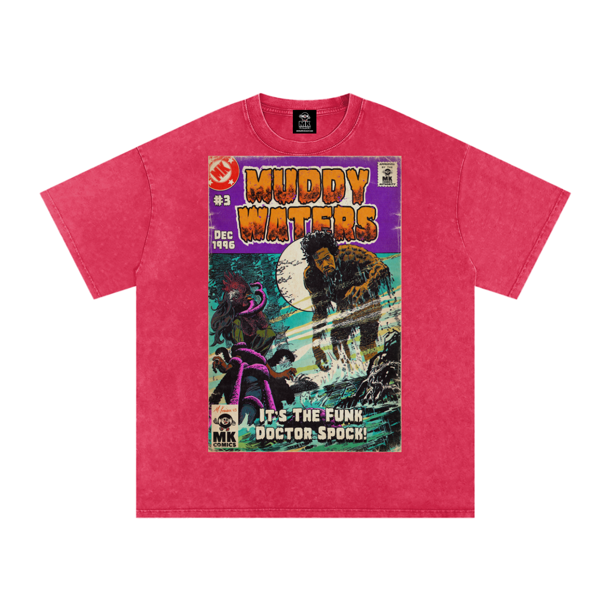Muddy Waters - Snow Washed Oversized Cotton T-Shirt