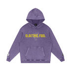 Electric Feel - Snow Washed Loose Cotton Hoodie