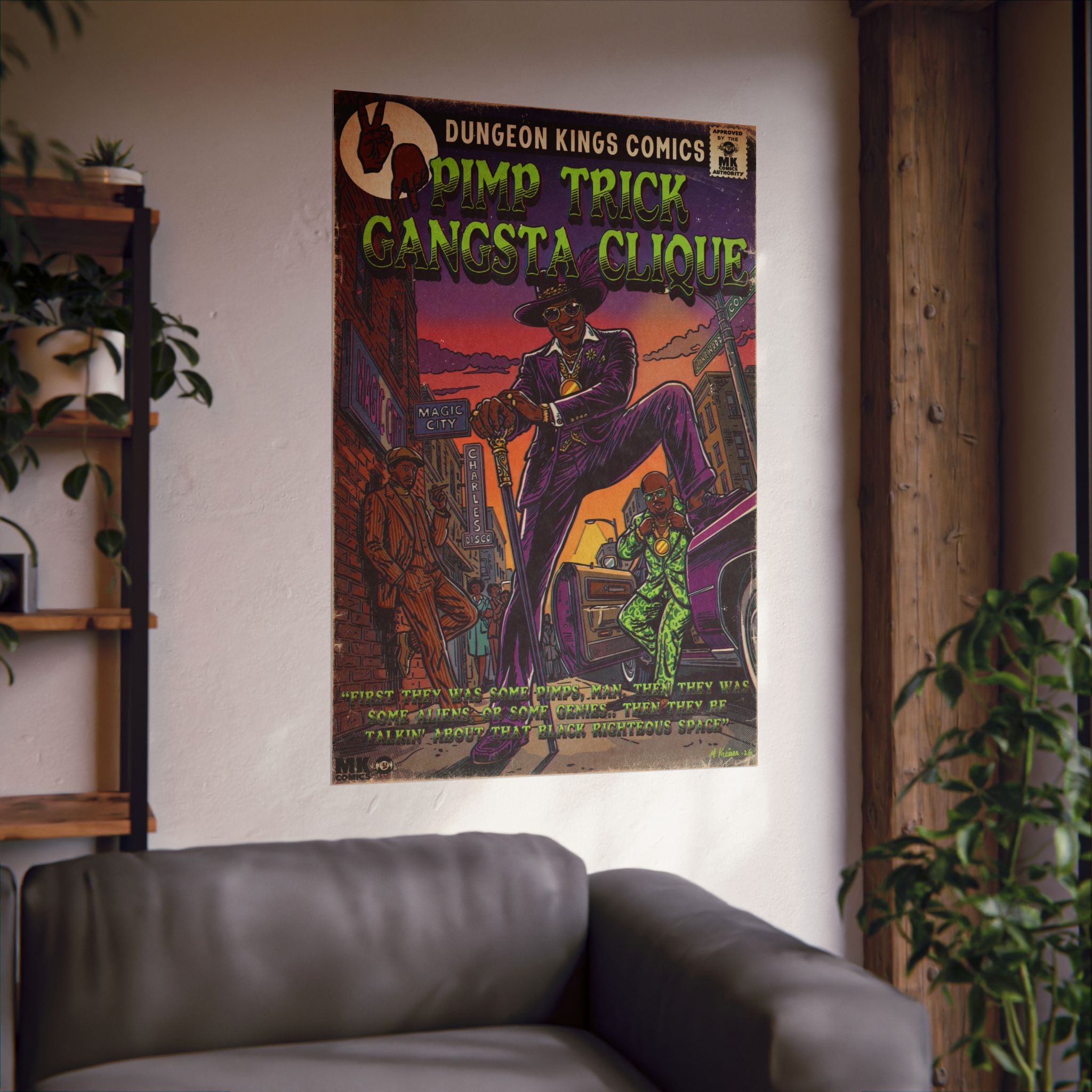 Pimp Trick Gangsta Clique - Matte Vertical Posters