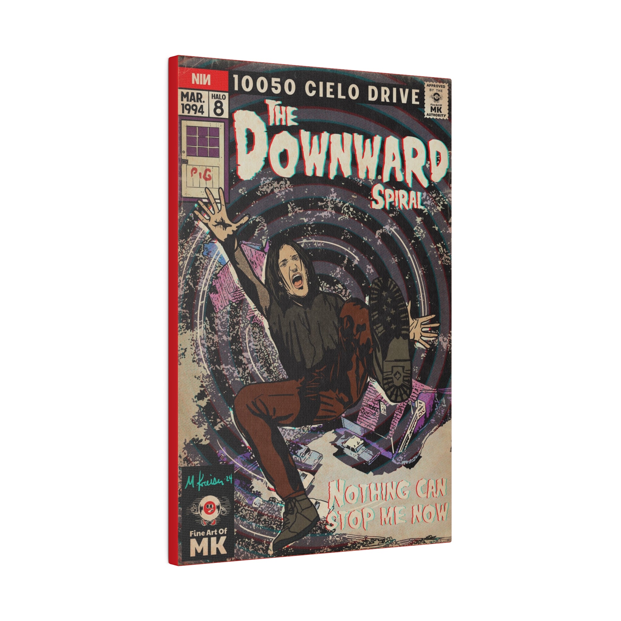 The Downward Spiral - Matte Canvas, Stretched, 0.75"
