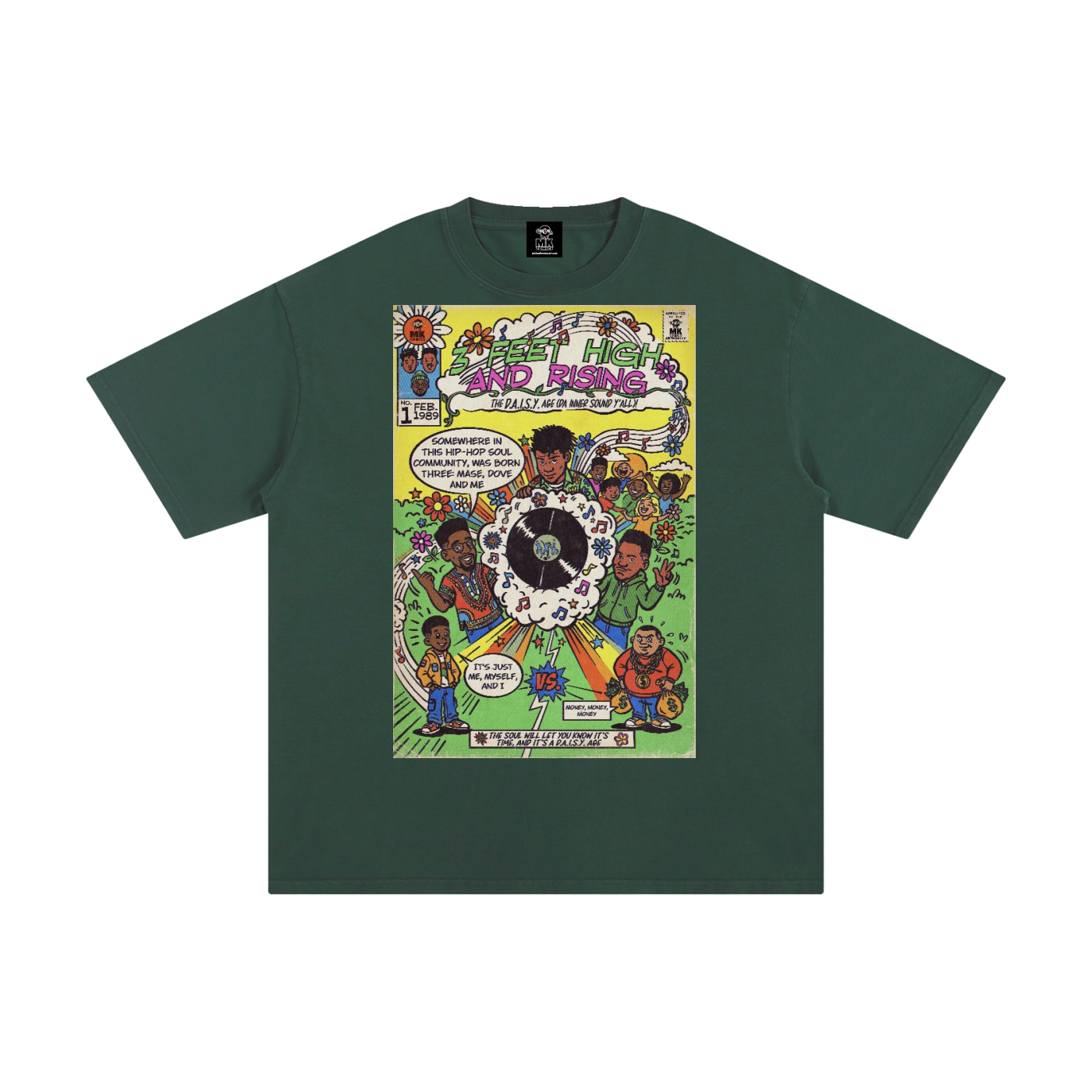 3 Feet High & Rising - Unisex Pure Cotton T-Shirt