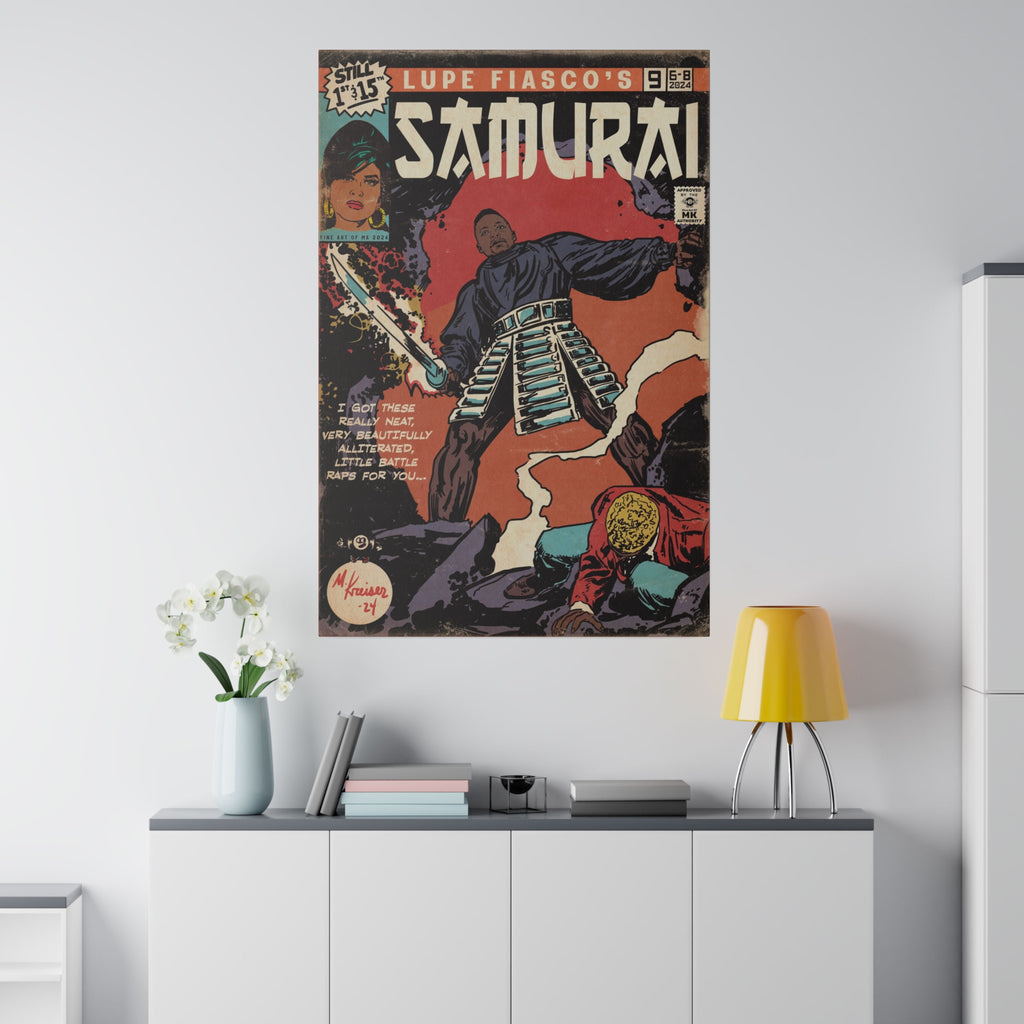 Samurai - Matte Canvas, Stretched, 0.75"